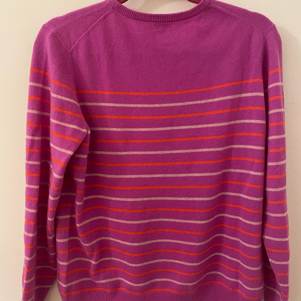 KULE Cashmere Striped Crewneck Sweater - Picture 2 of 5